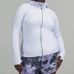 Lululemon Hooded Define Jacket Nulu size 4 Pastel Blue